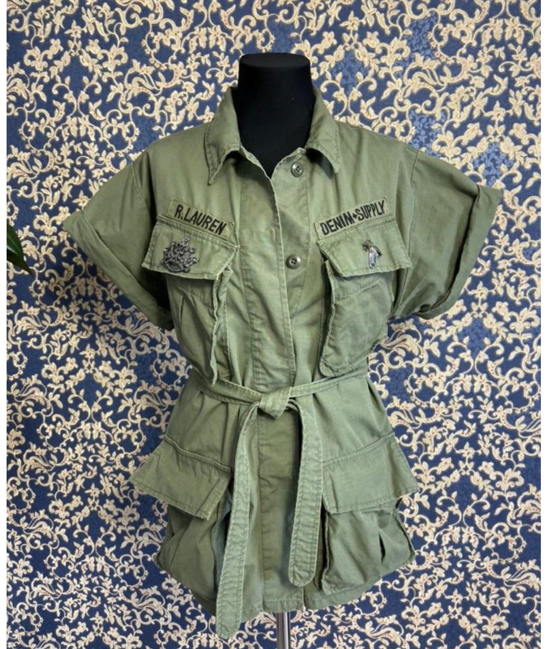 RALPH LAUREN Хаки хлопковая куртка, фото 3