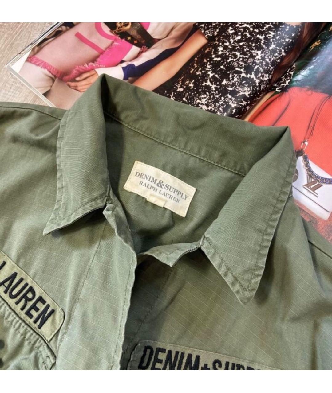 RALPH LAUREN Хаки хлопковая куртка, фото 5