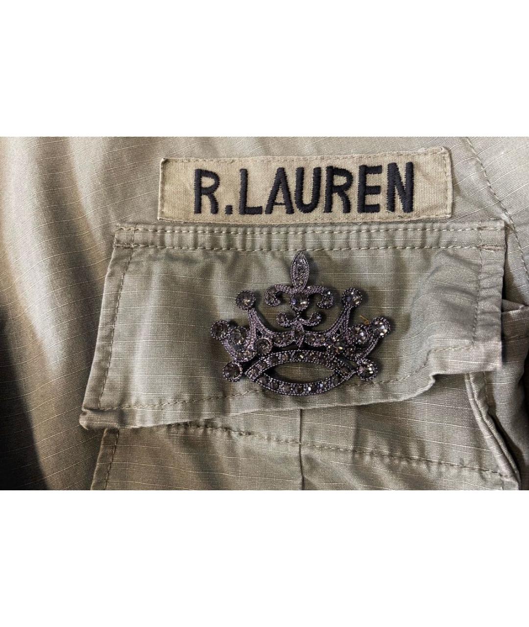 RALPH LAUREN Хаки хлопковая куртка, фото 4