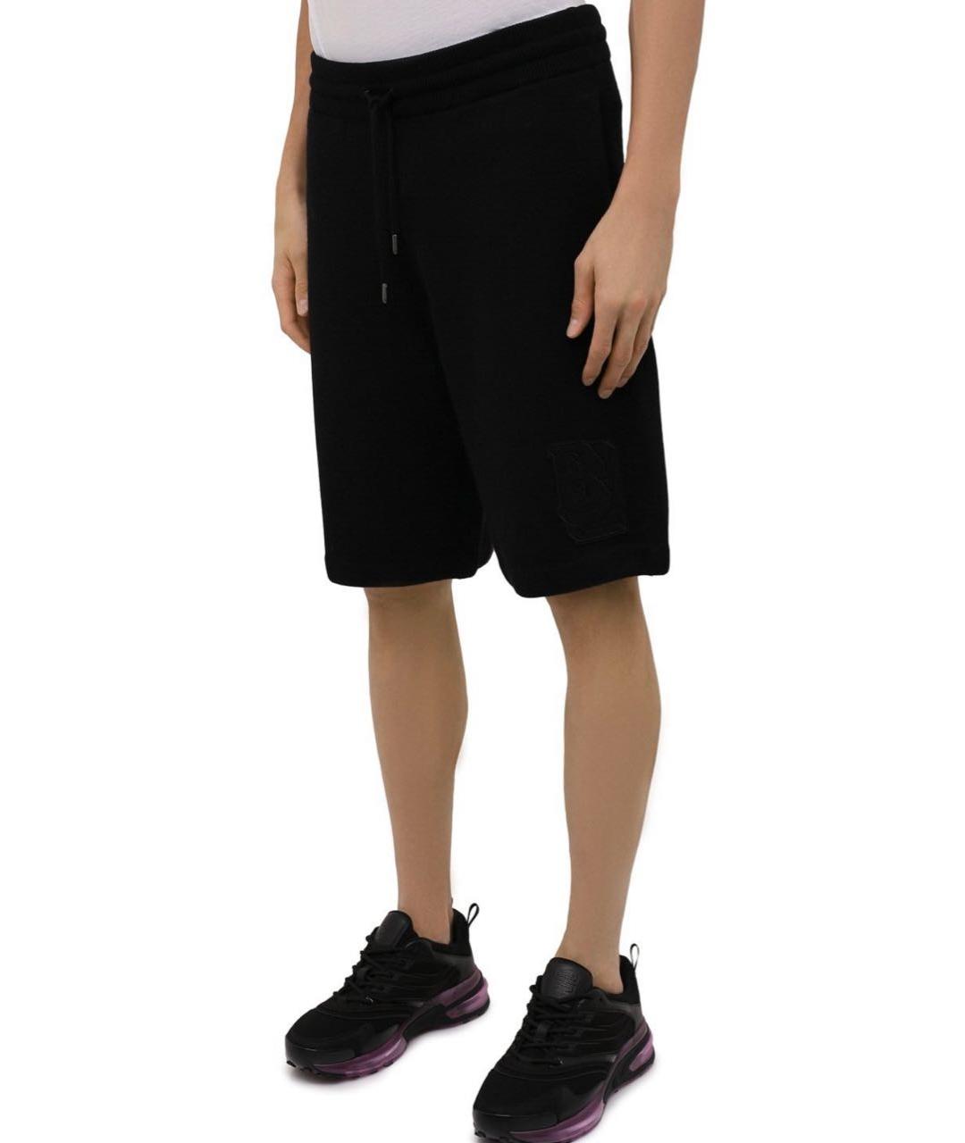 BURBERRY Черные шерстяные шорты, фото 2