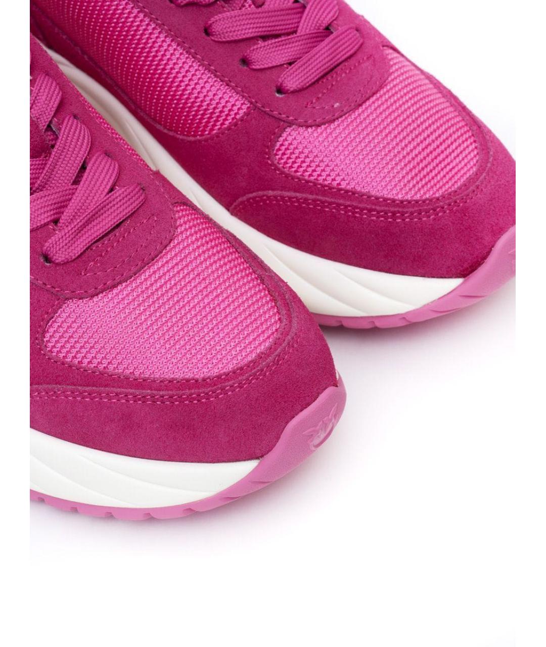 PINKO Розовые замшевые кроссовки, фото 3