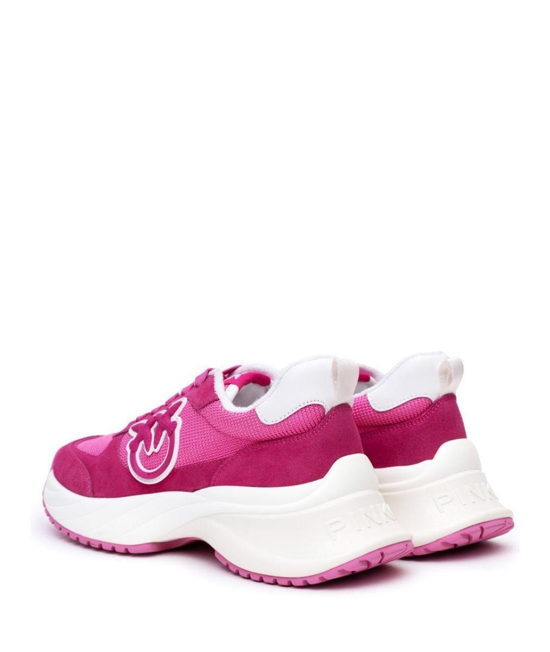 PINKO Розовые замшевые кроссовки, фото 4