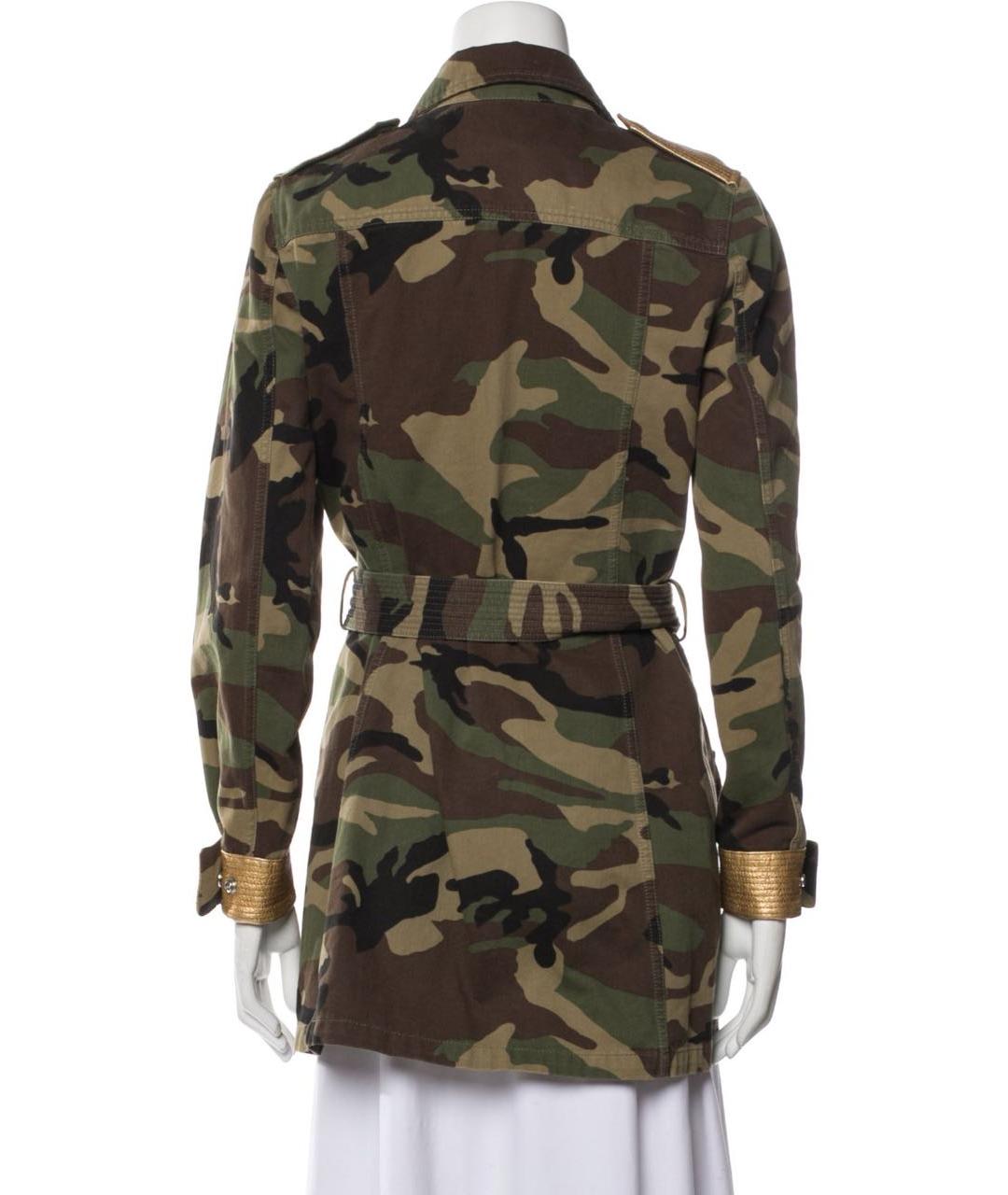 SAINT LAURENT Хаки хлопковая парка, фото 7