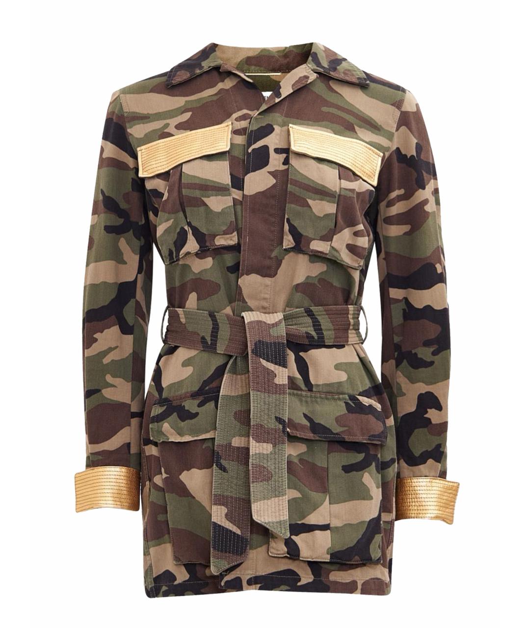 SAINT LAURENT Хаки хлопковая парка, фото 1