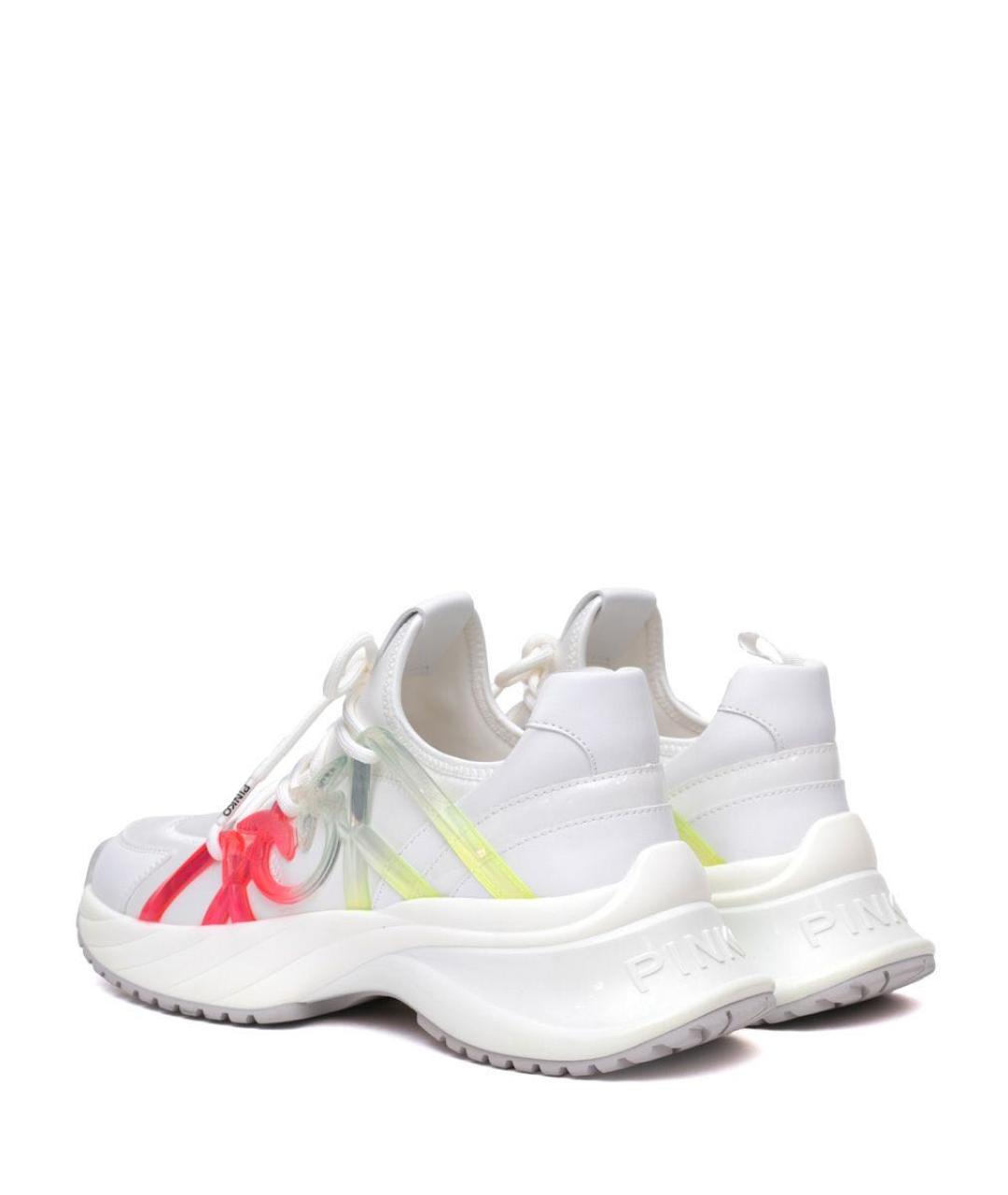 PINKO Белые текстильные кроссовки, фото 3