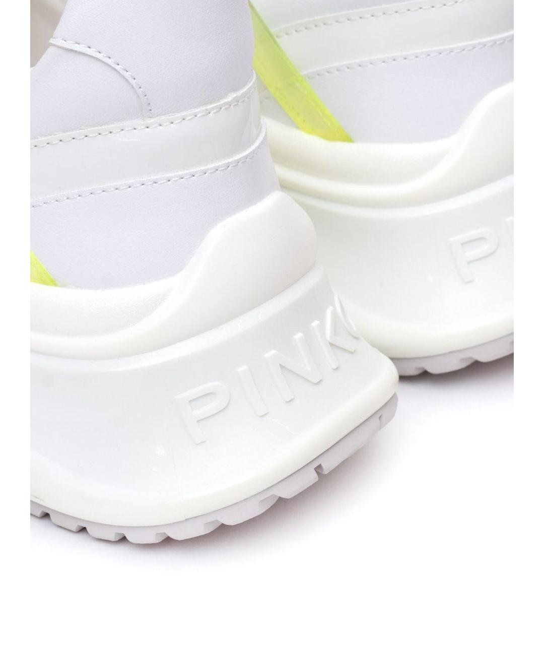 PINKO Белые текстильные кроссовки, фото 4