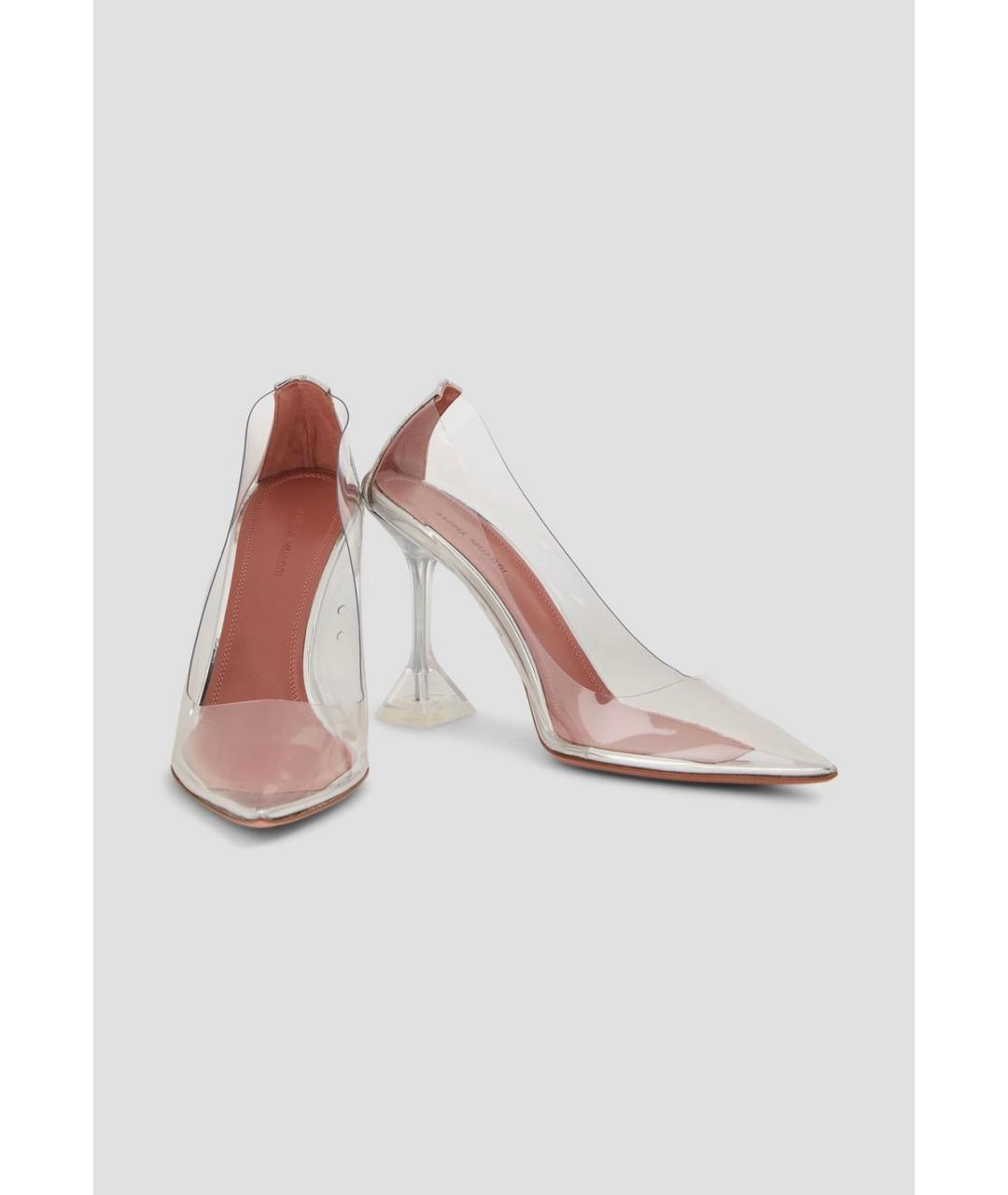 Amina Muaddi Серебряные туфли, фото 2