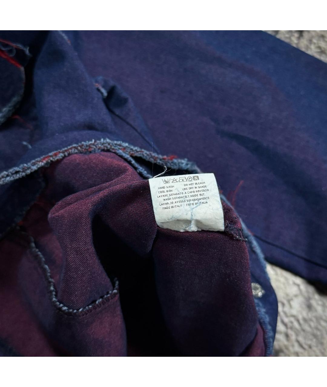 MOSCHINO JEANS Темно-синяя хлопковая куртка, фото 7