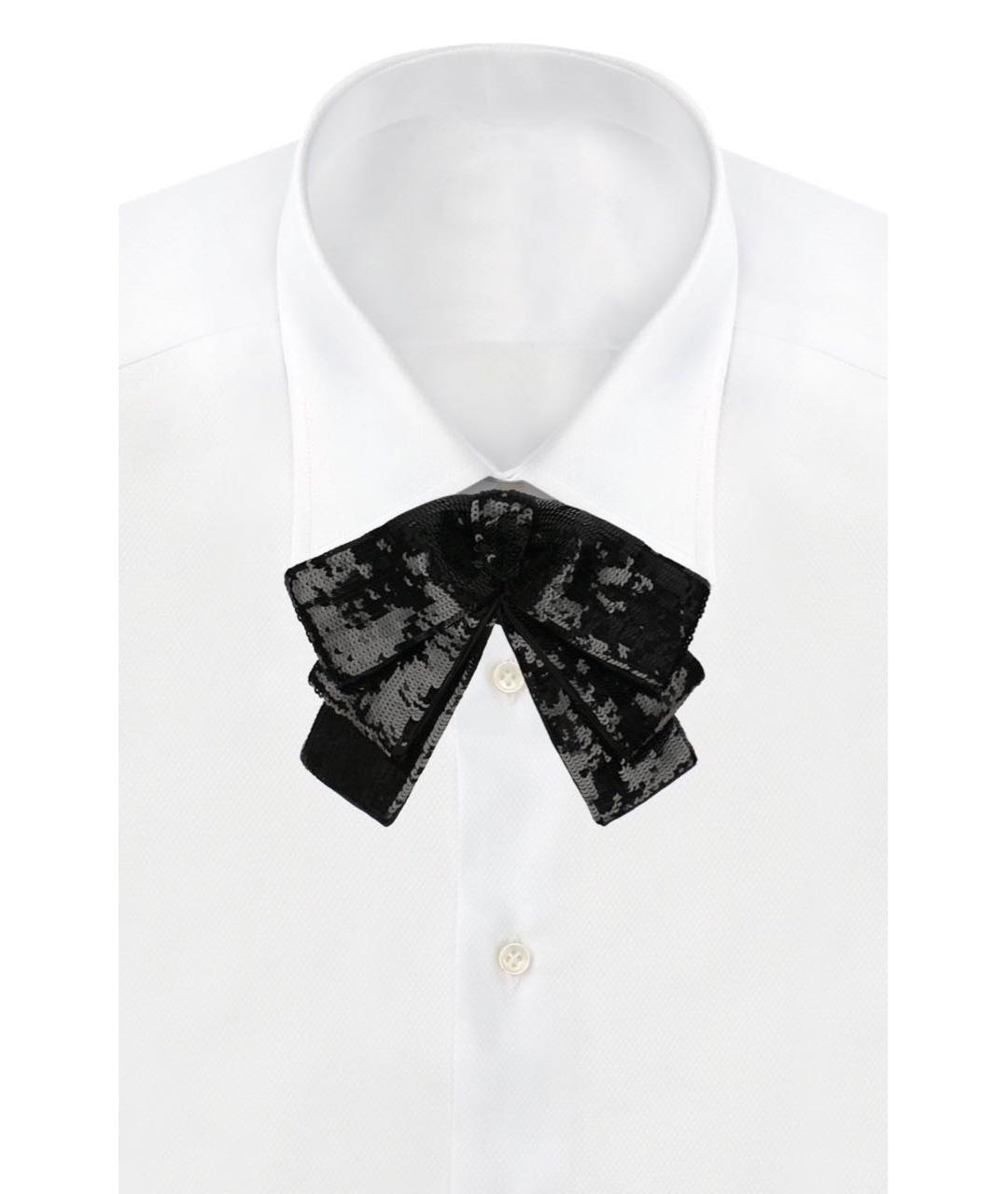 SAINT LAURENT Черный шелковый чокер, фото 4