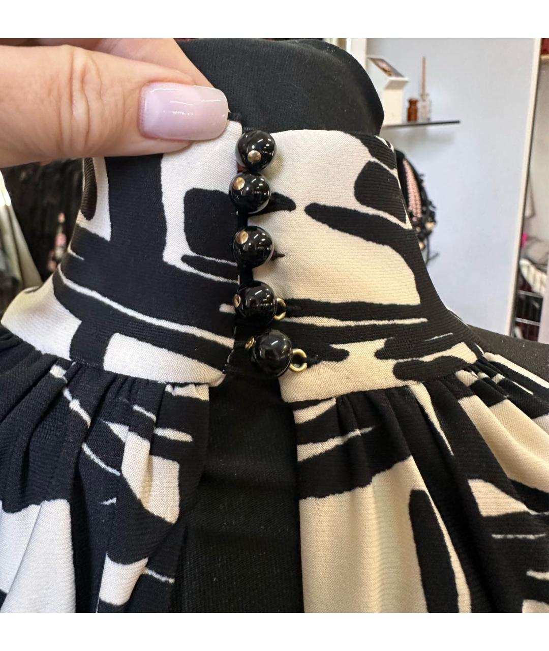 RALPH LAUREN Черное полиэстеровое повседневное платье, фото 4