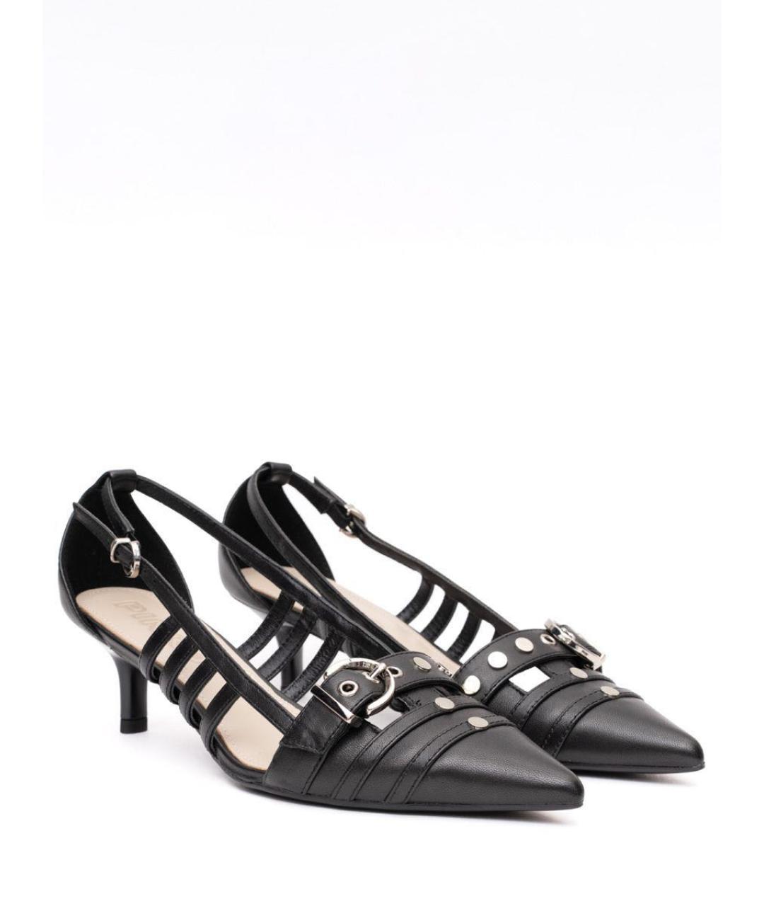 PINKO Черные кожаные туфли, фото 3