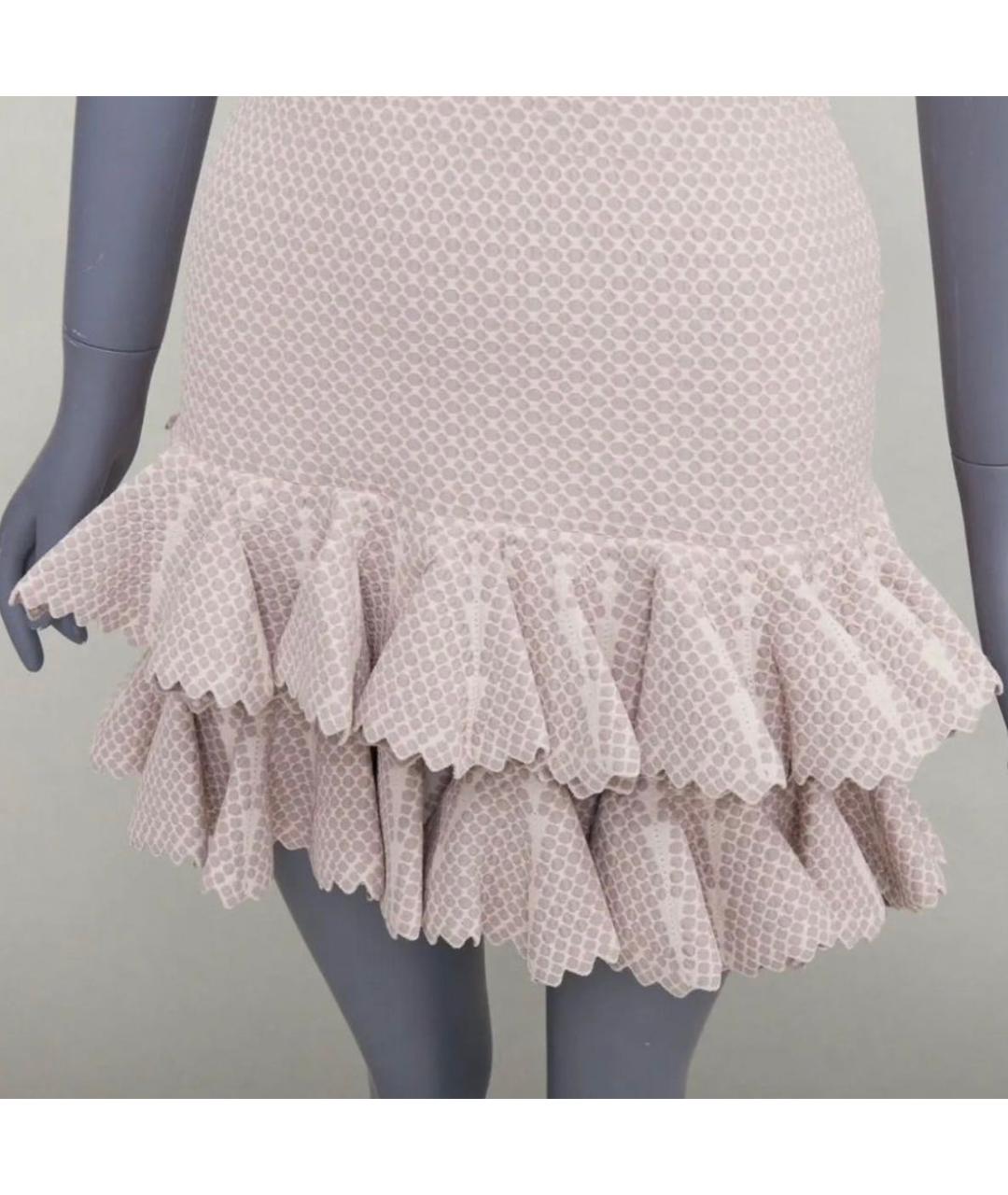 ALAIA Розовое вискозное коктейльное платье, фото 6