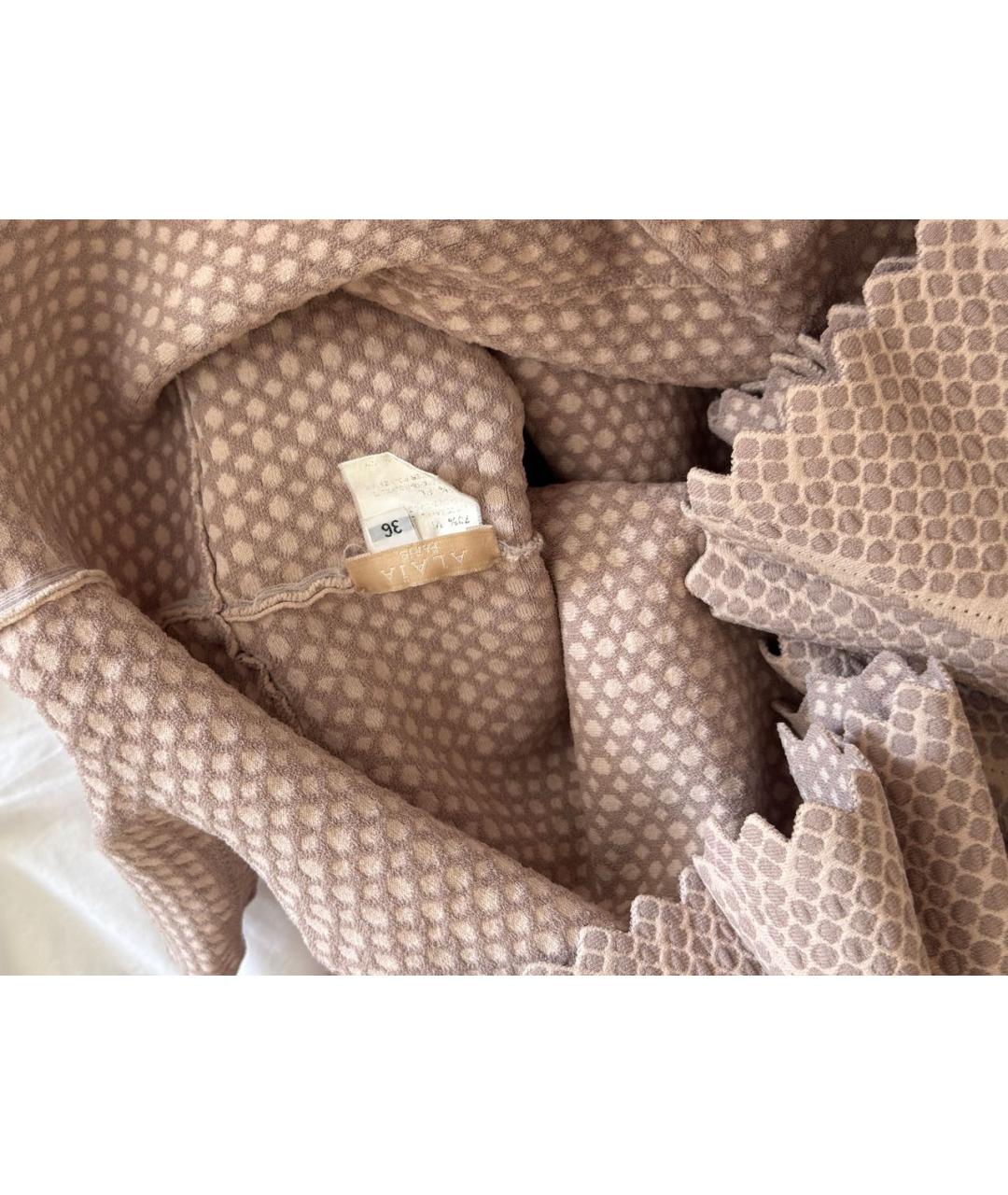 ALAIA Розовое вискозное коктейльное платье, фото 7