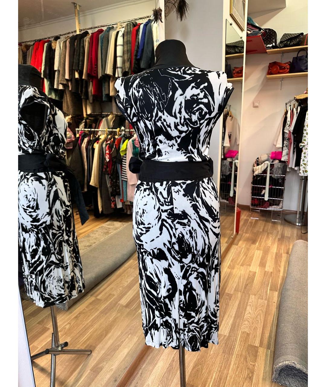 MAX MARA Черное вискозное повседневное платье, фото 2