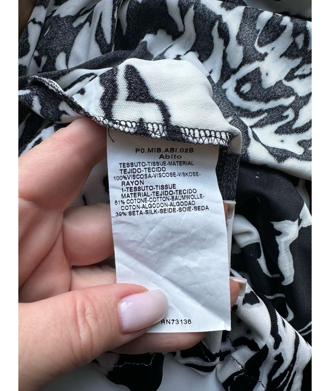 MAX MARA Черное вискозное повседневное платье, фото 6