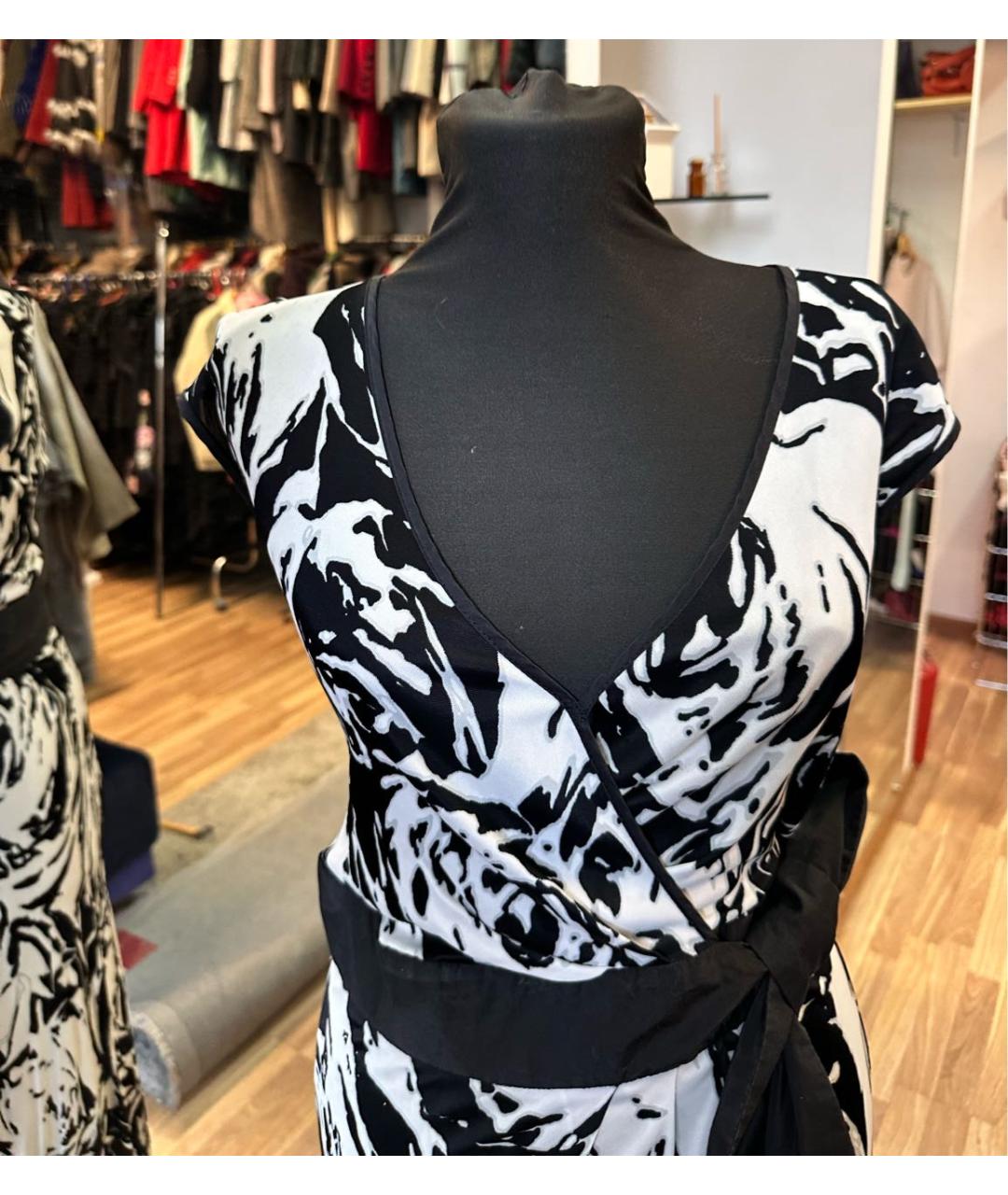 MAX MARA Черное вискозное повседневное платье, фото 3