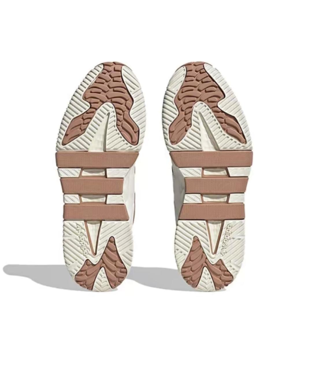 ADIDAS Белые кожаные низкие кроссовки / кеды, фото 5