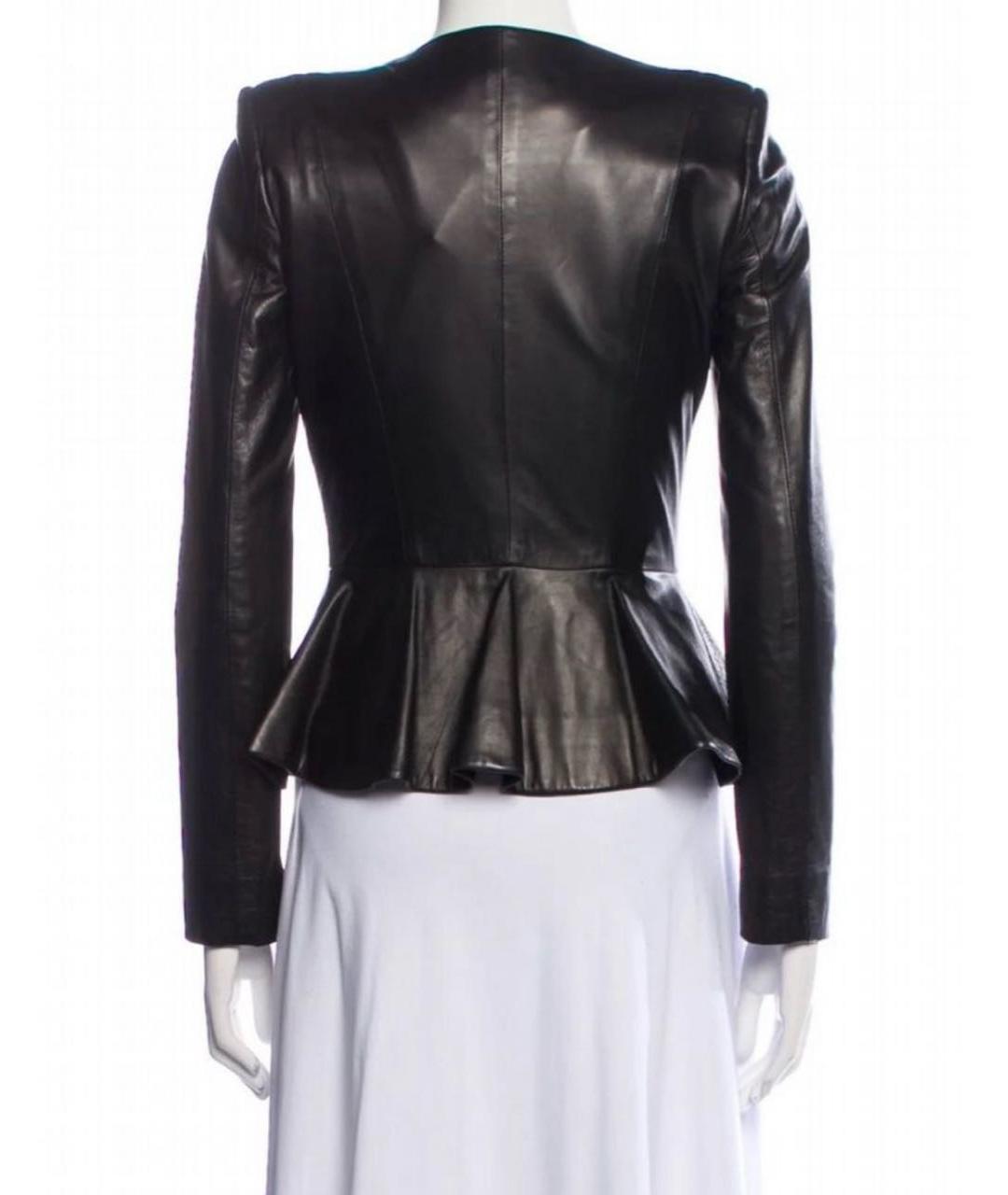 THE ROW Черная кожаная куртка, фото 2