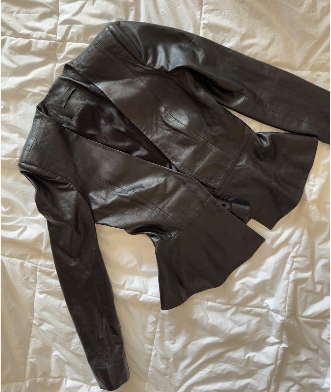 THE ROW Черная кожаная куртка, фото 4