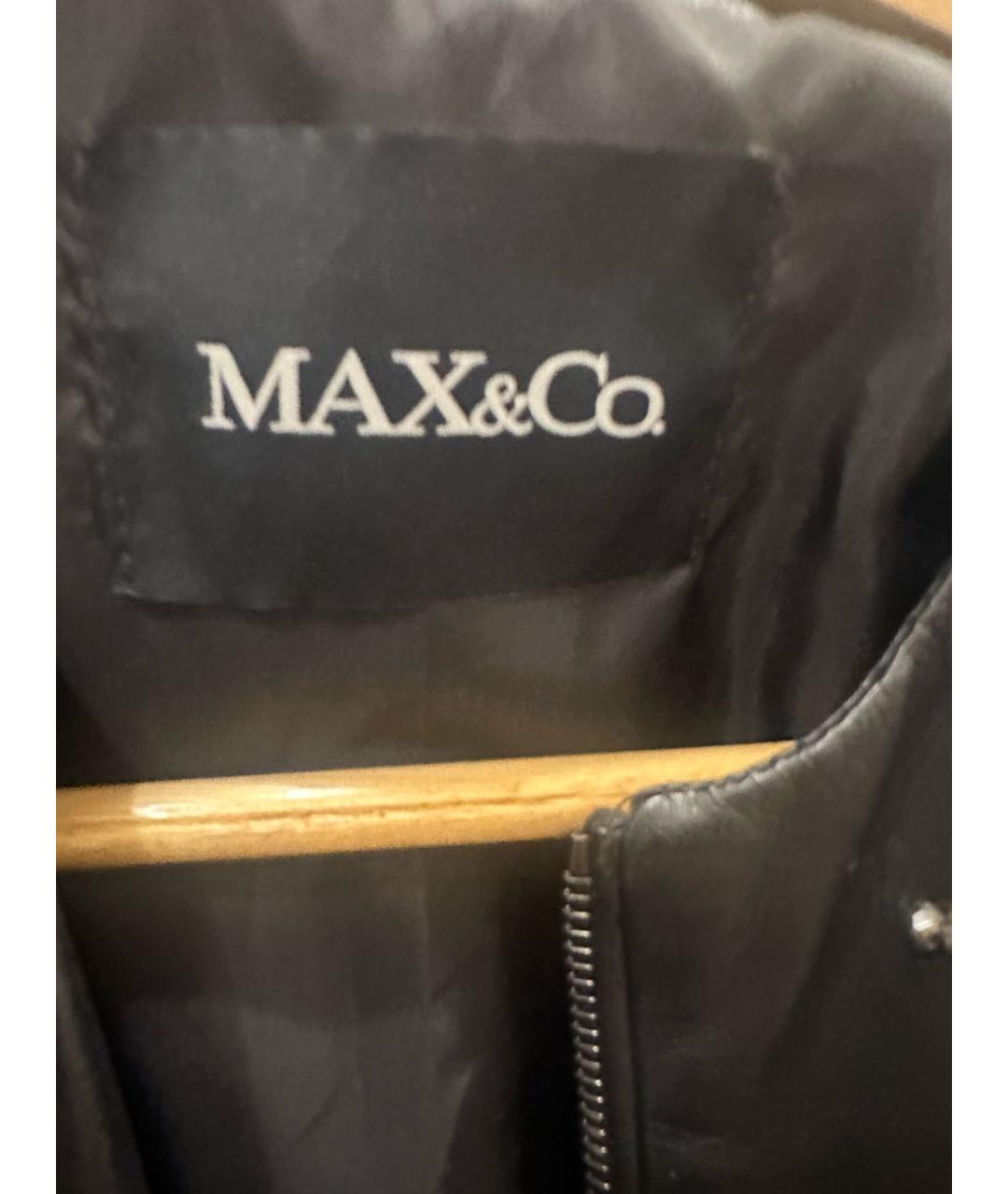 MAX&CO Черная кожаная куртка, фото 6