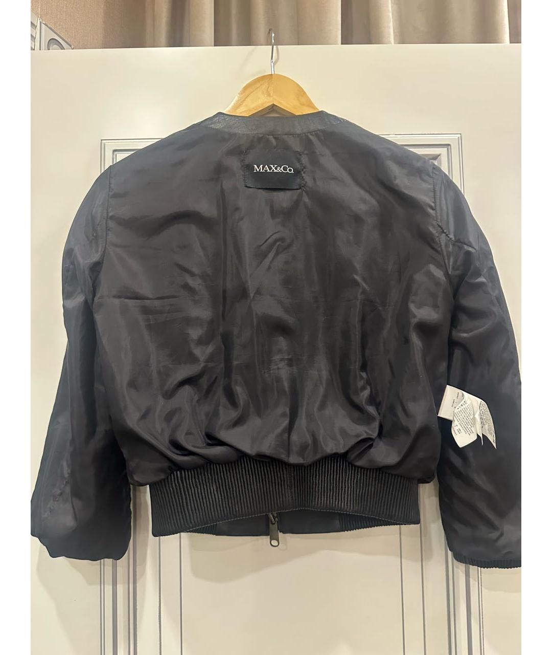 MAX&CO Черная кожаная куртка, фото 3