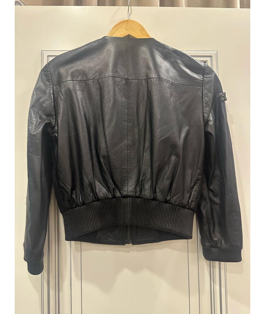 MAX&CO Черная кожаная куртка, фото 2