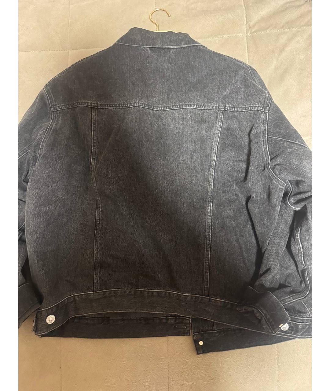 BALENCIAGA Черная деним куртка, фото 2