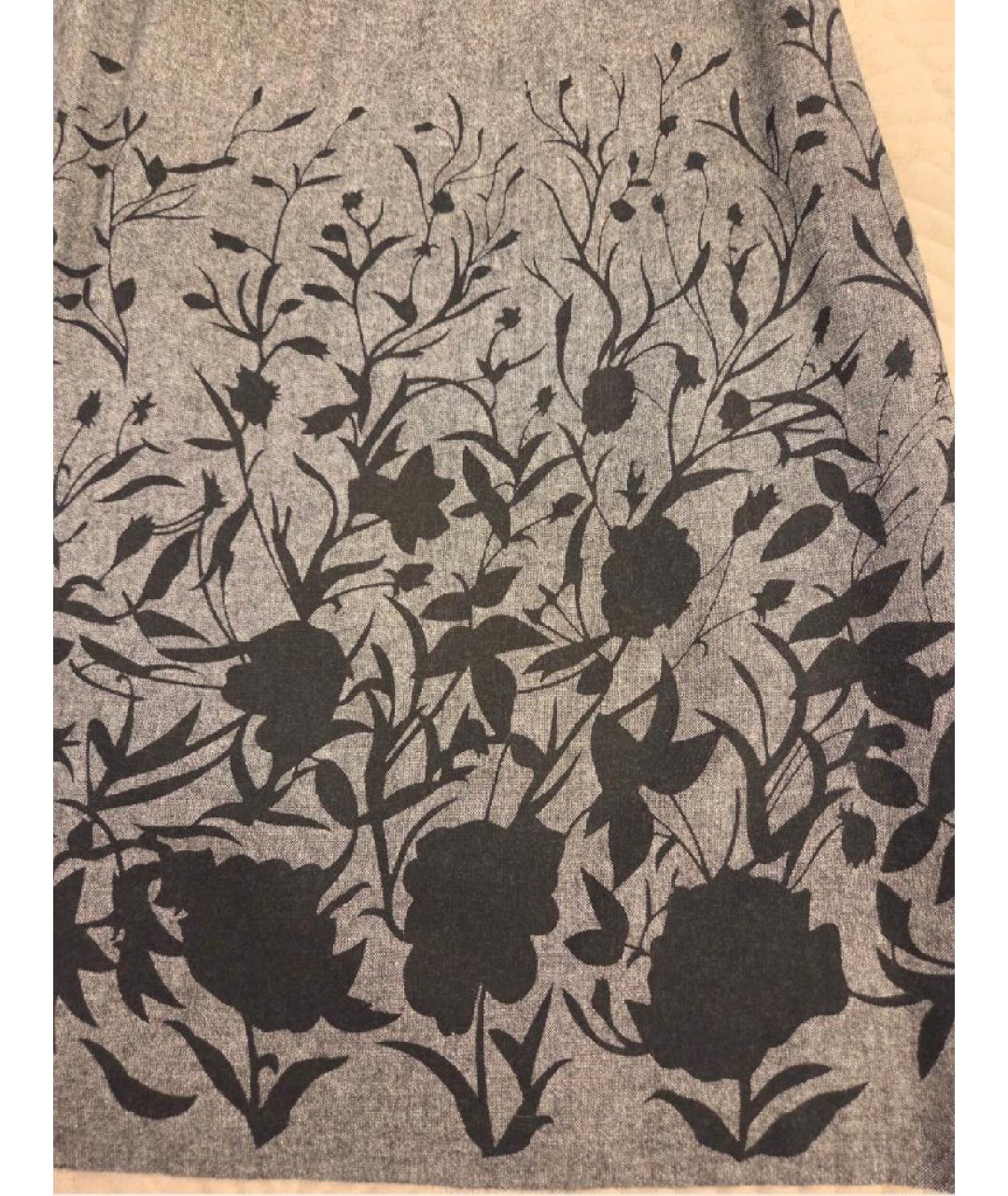 TRUSSARDI JEANS Серое вискозное повседневное платье, фото 3