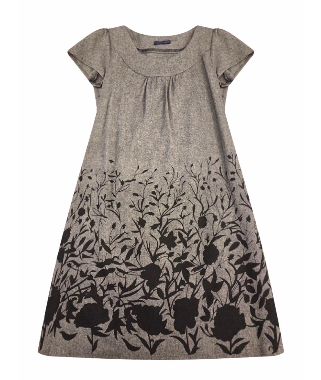 TRUSSARDI JEANS Серое вискозное повседневное платье, фото 8