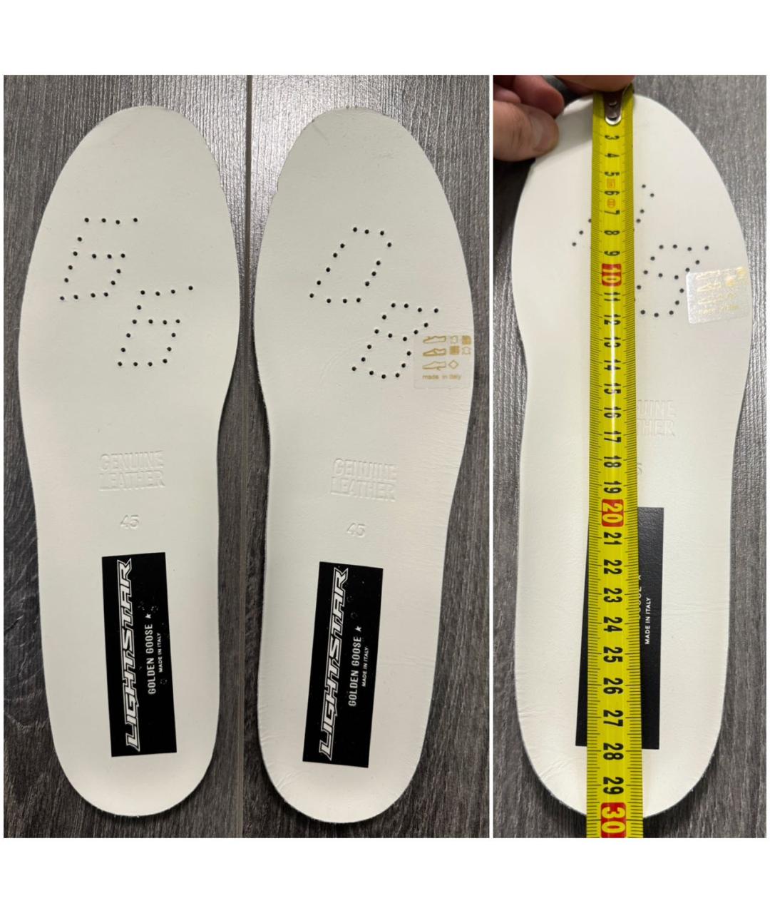 GOLDEN GOOSE DELUXE BRAND Белые кожаные высокие кроссовки / кеды, фото 8
