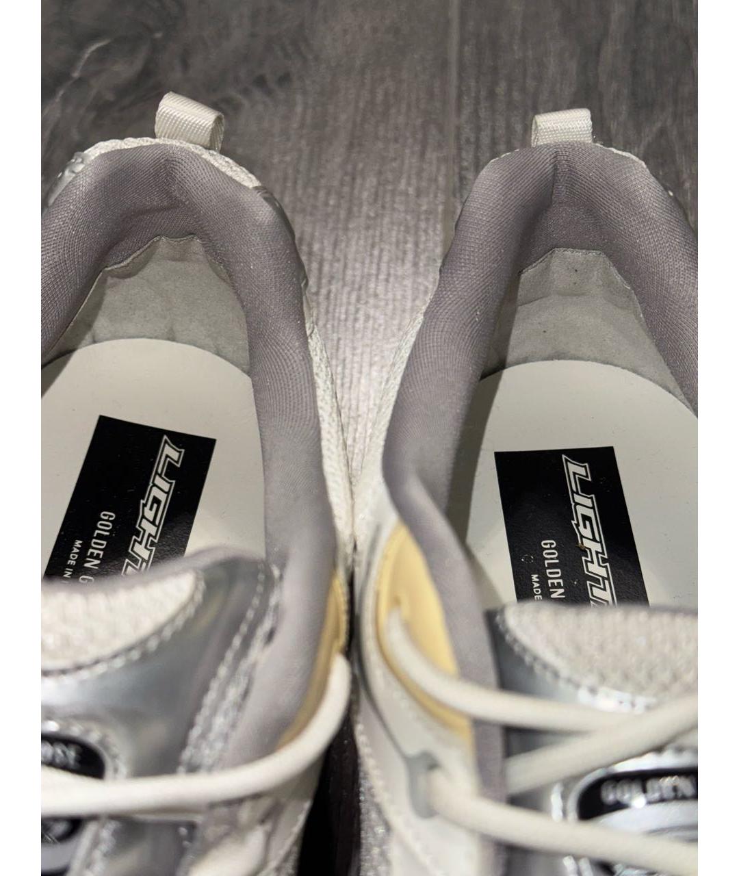 GOLDEN GOOSE DELUXE BRAND Белые кожаные высокие кроссовки / кеды, фото 6