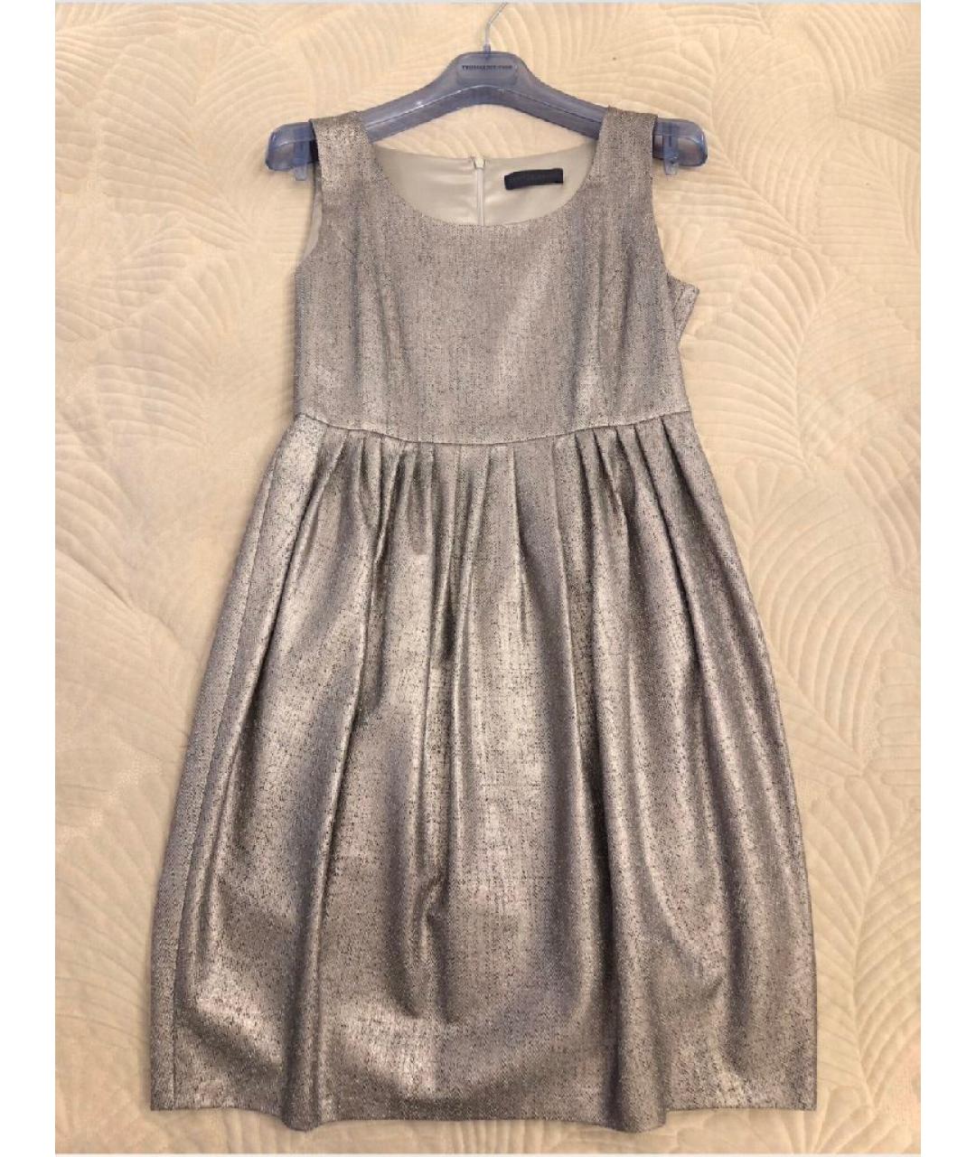 TRUSSARDI Серое коктейльное платье, фото 7