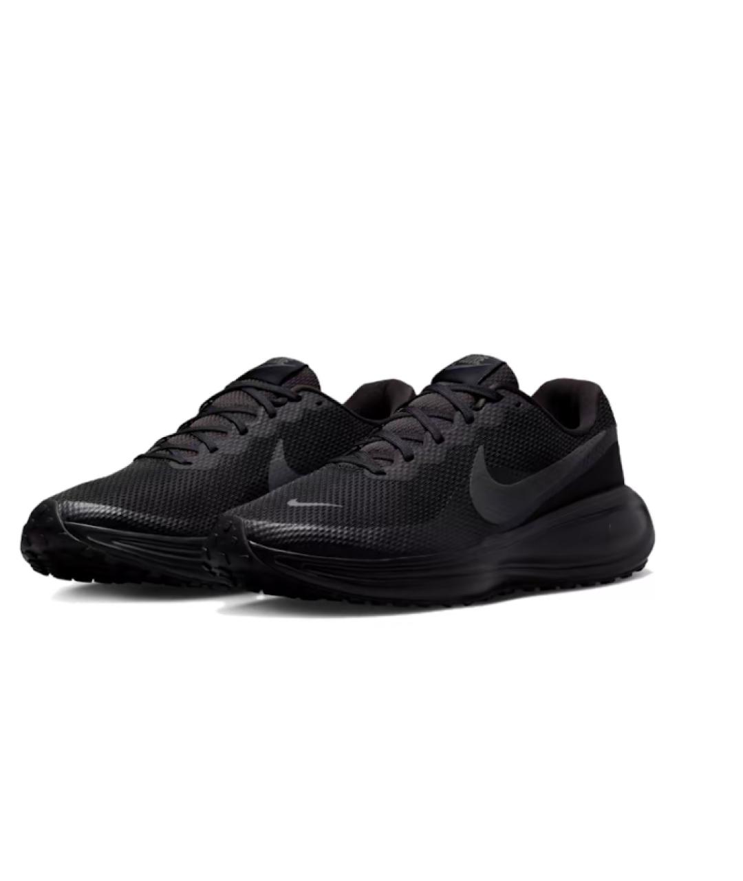 NIKE Черные низкие кроссовки / кеды, фото 2