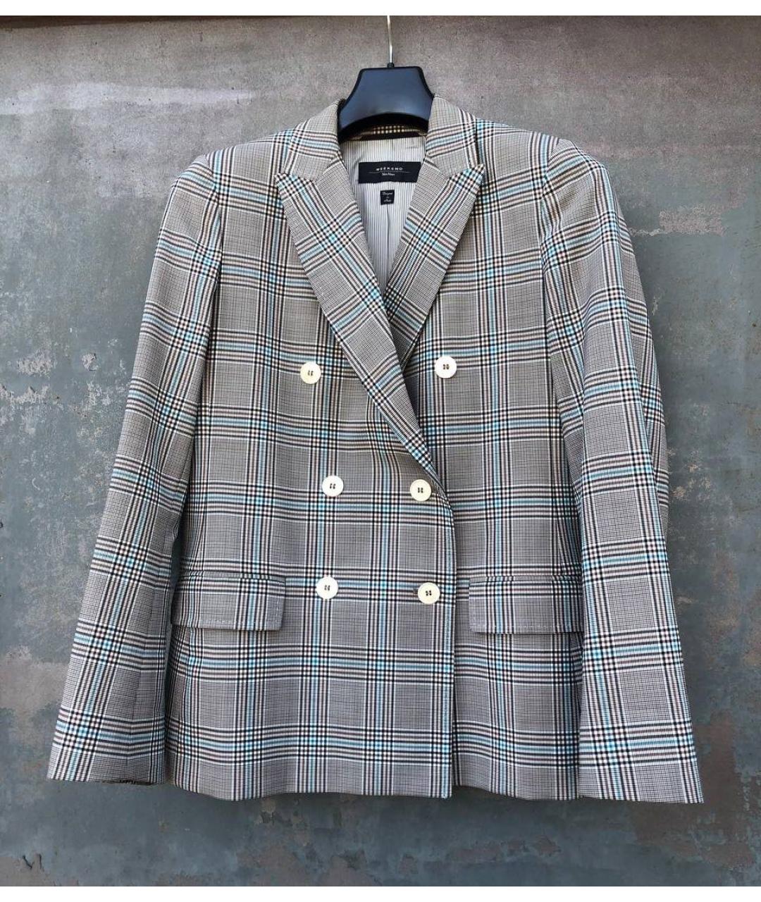 WEEKEND MAX MARA Серый костюм с брюками, фото 9