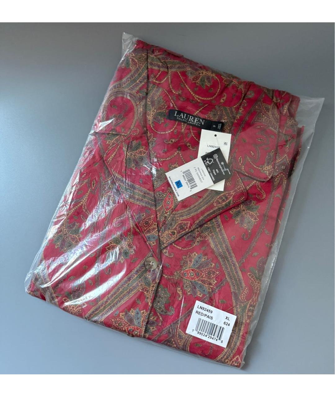 RALPH LAUREN Мульти вискозная пижама, фото 4