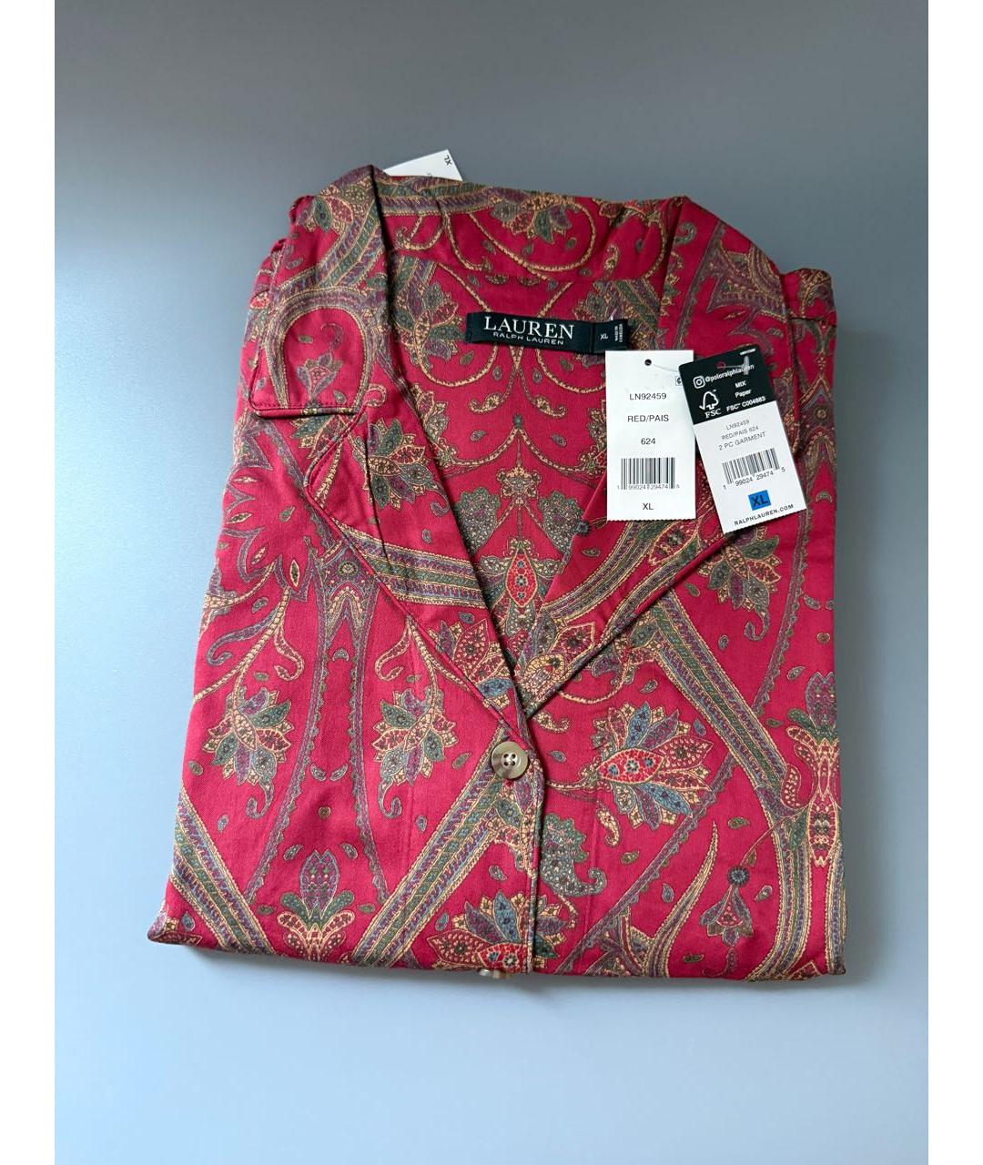 RALPH LAUREN Мульти вискозная пижама, фото 6