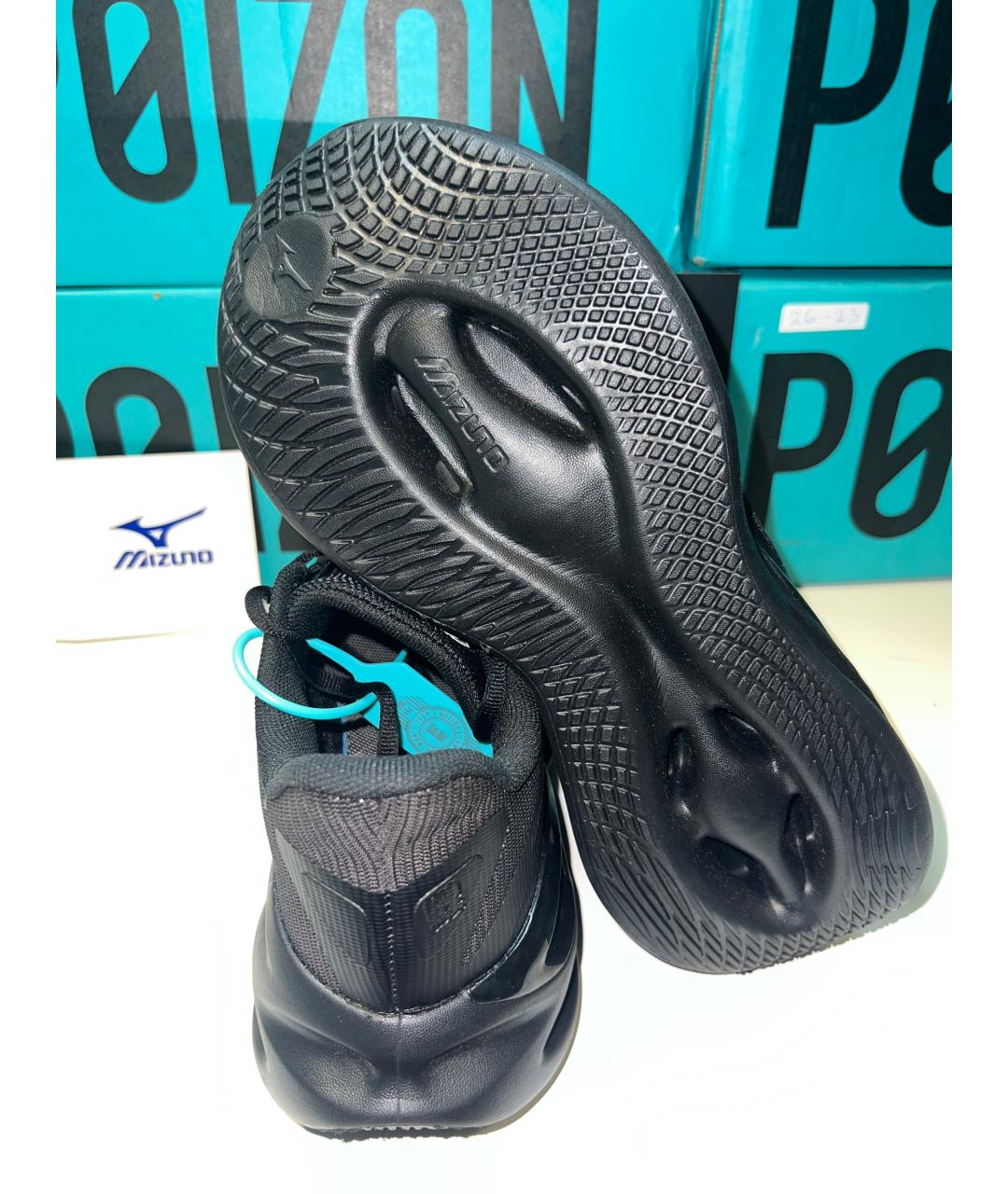 MIZUNO Черные низкие кроссовки / кеды, фото 4