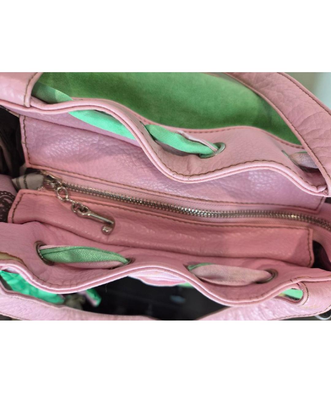 JUICY COUTURE Розовая хлопковая сумка тоут, фото 4