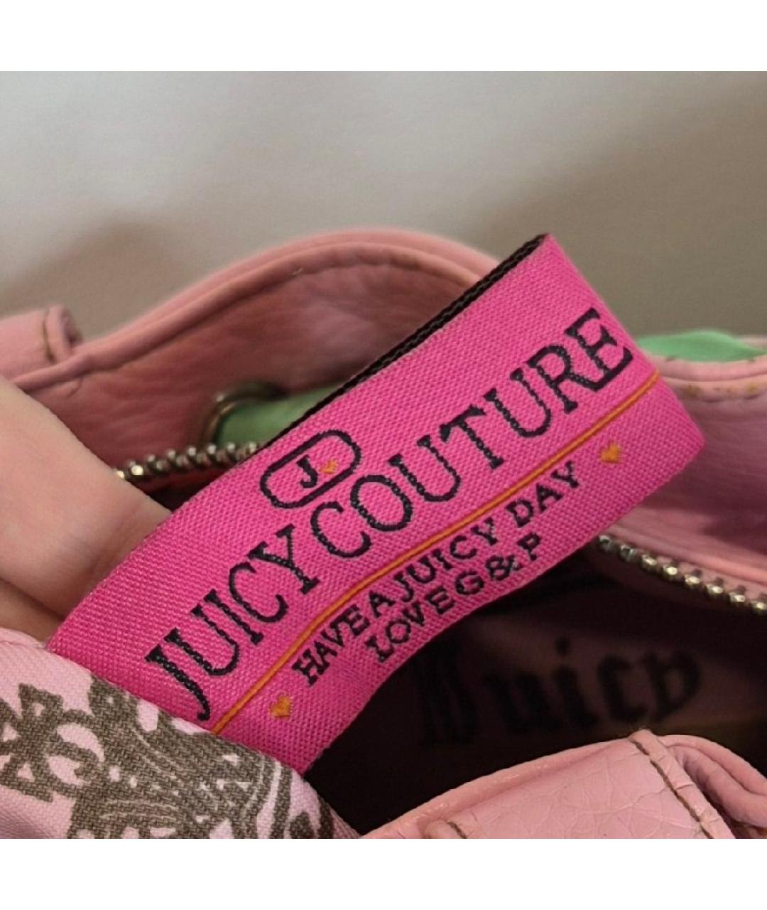JUICY COUTURE Розовая хлопковая сумка тоут, фото 8