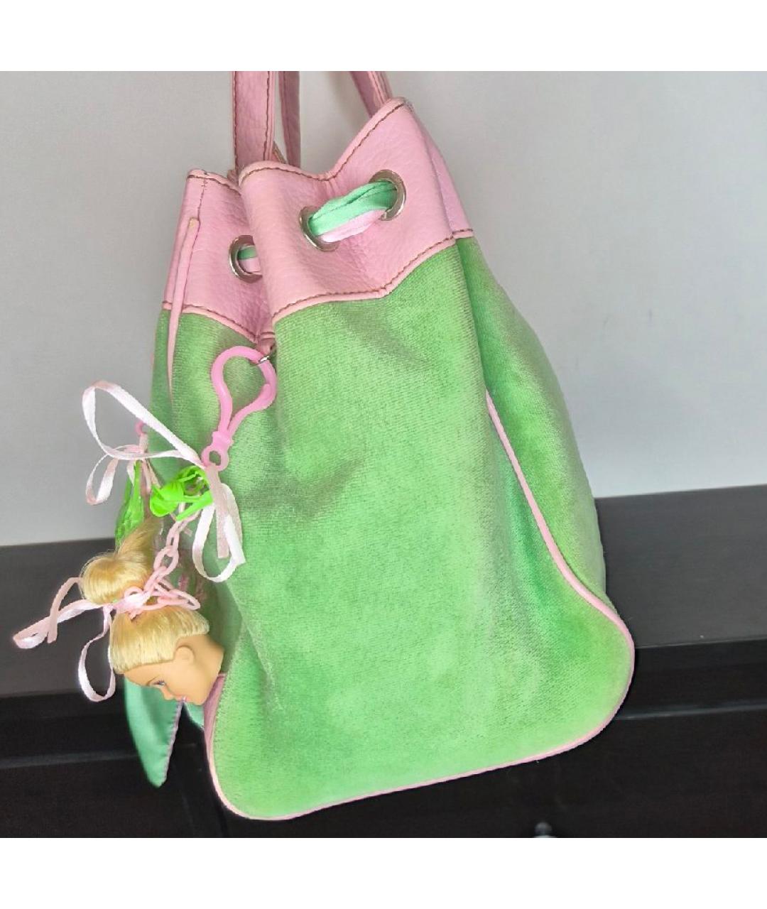 JUICY COUTURE Розовая хлопковая сумка тоут, фото 7