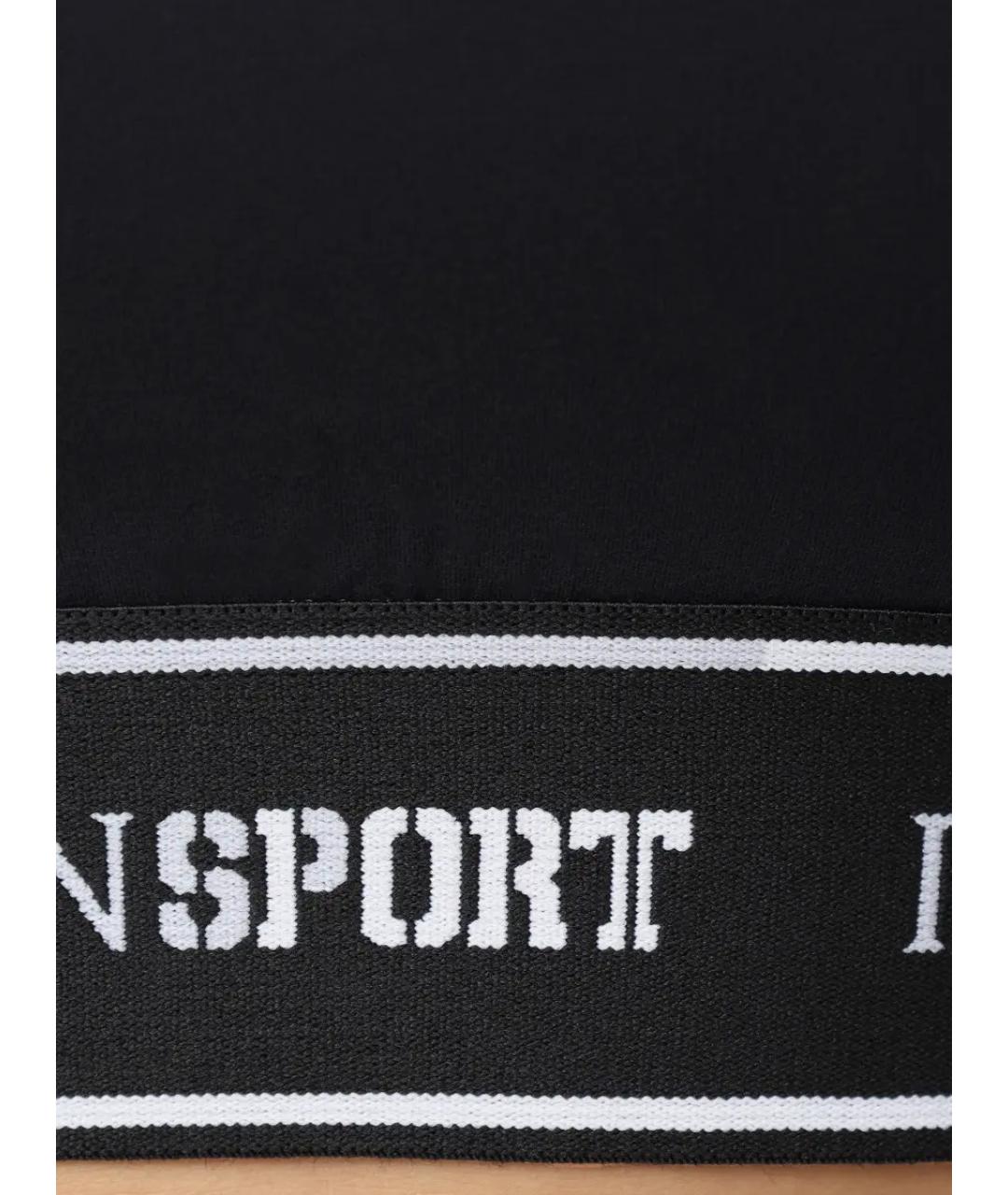 PLEIN SPORT Черная полиамидовая футболка, фото 6