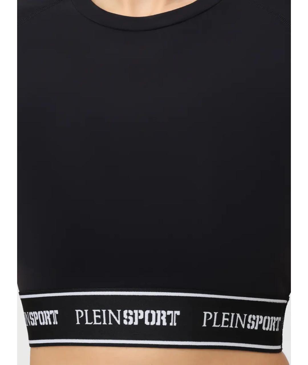 PLEIN SPORT Черная полиамидовая футболка, фото 5