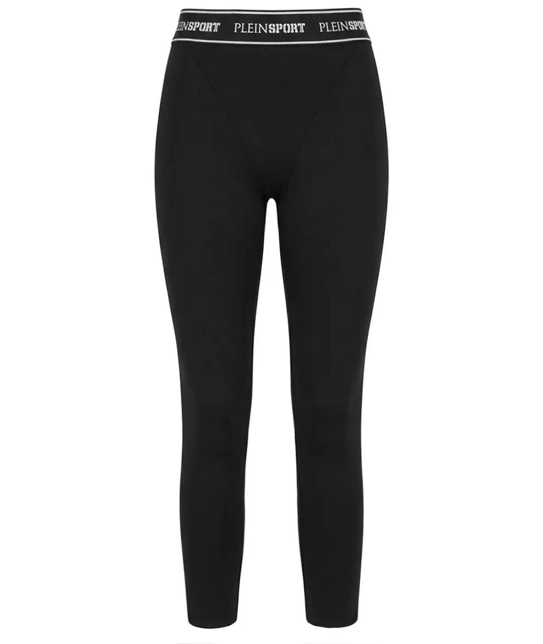PLEIN SPORT Черные полиамидовые леггинсы и велосипедки, фото 1