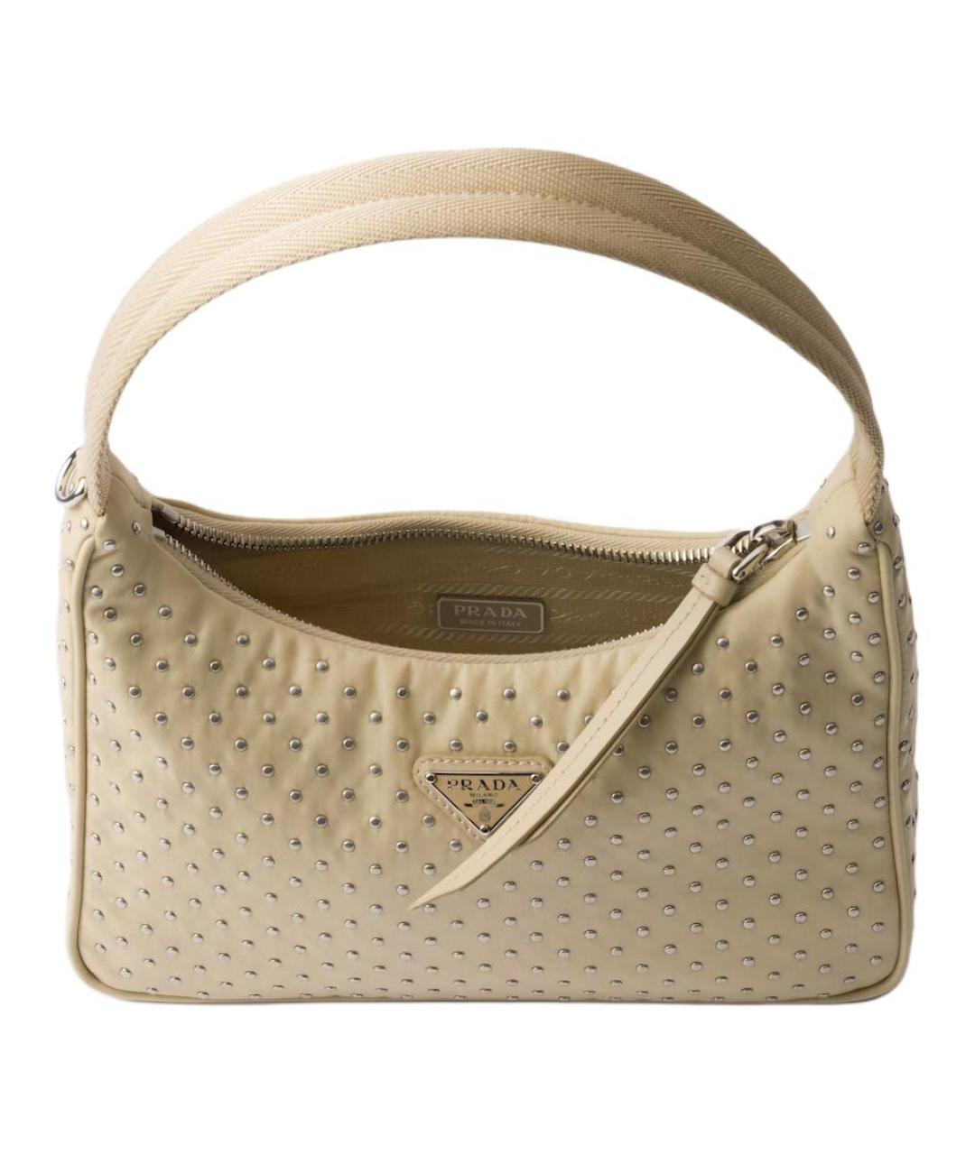 PRADA Бежевая сумка через плечо, фото 4