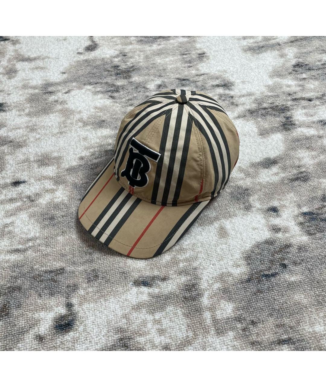 BURBERRY Бежевая хлопковая кепка/бейсболка, фото 3