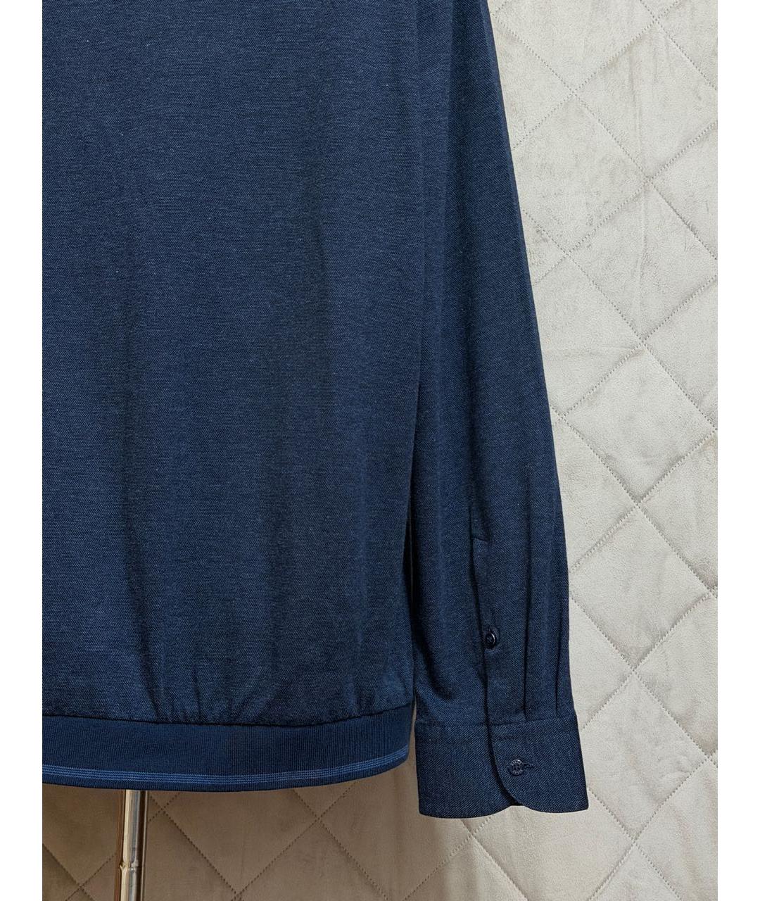 ZILLI Темно-синяя кэжуал рубашка, фото 4