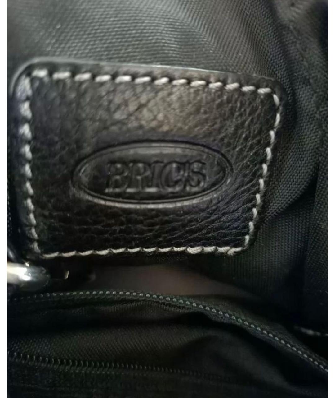 BRIC'S Антрацитовая кожаная сумка тоут, фото 6