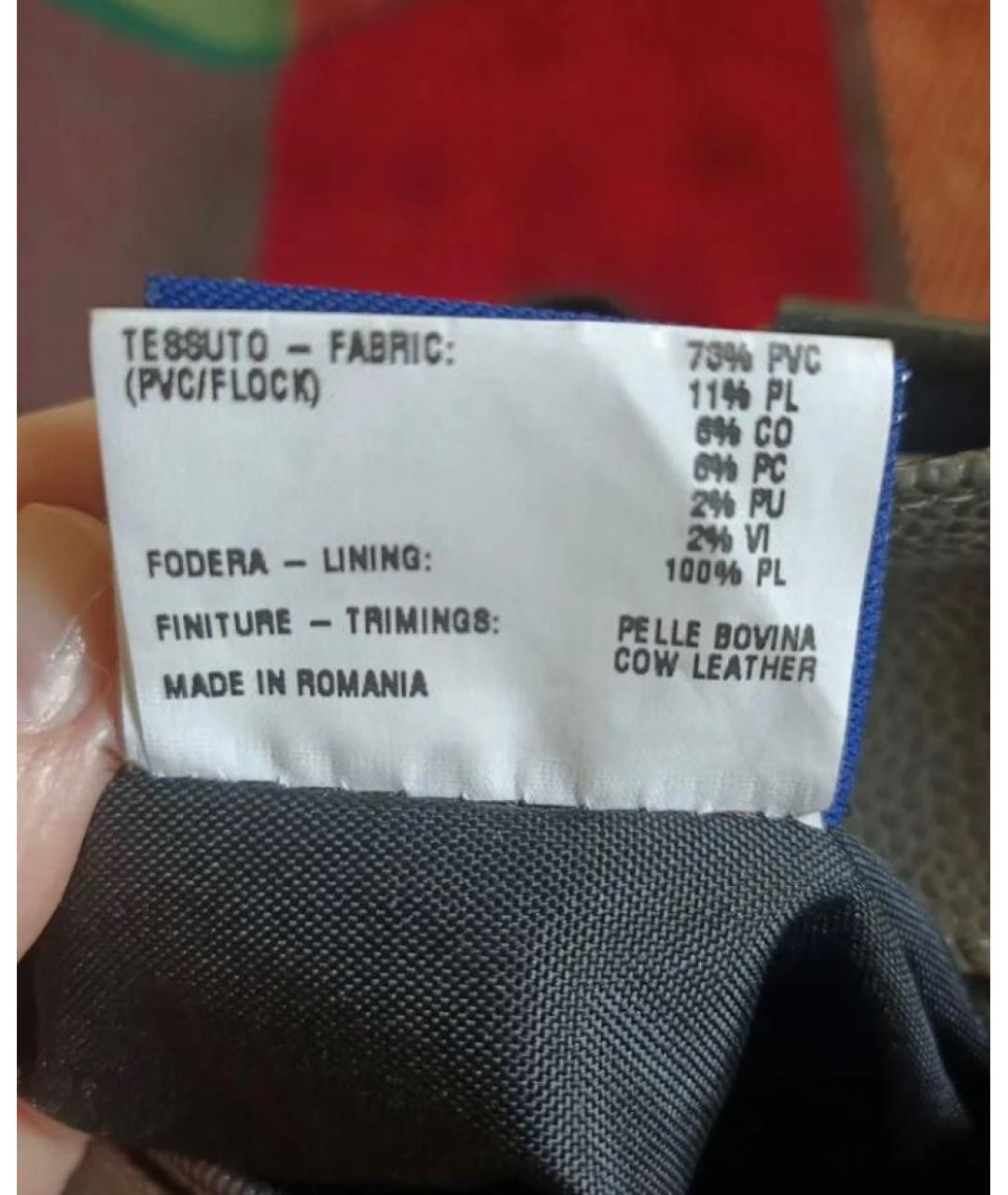 BRIC'S Антрацитовая кожаная сумка тоут, фото 7