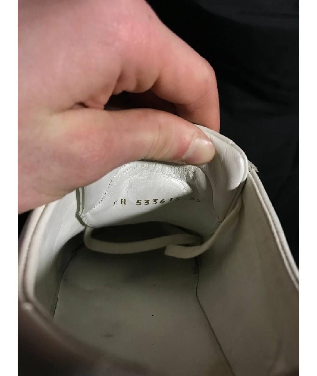 SAINT LAURENT Белые кожаные кеды, фото 6