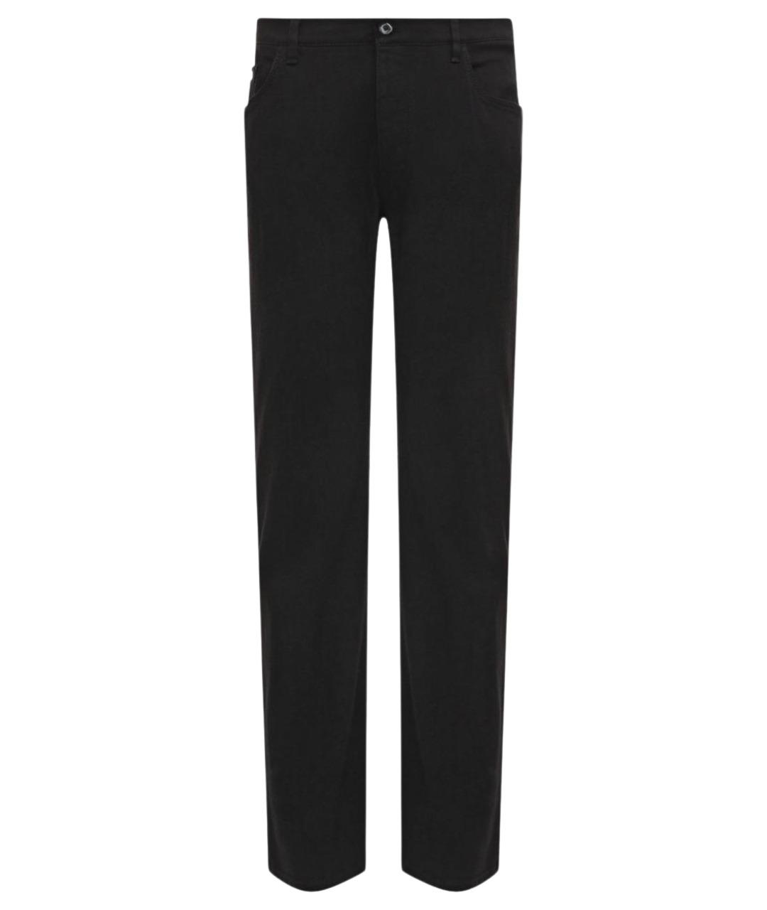 RALPH LAUREN PURPLE LABEL Черные хлопковые джинсы, фото 1